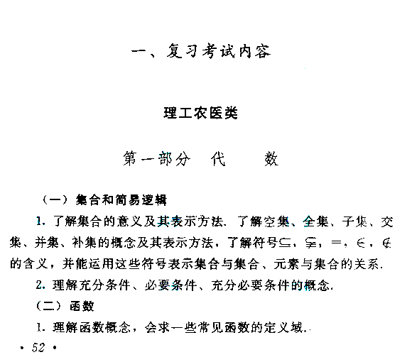 “成人高考高起点《数学》考试大纲”